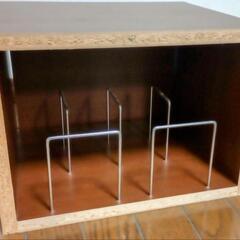 【あげます】WiFi無線ルーターなど 木製キャビネット マグネットふた付きの画像