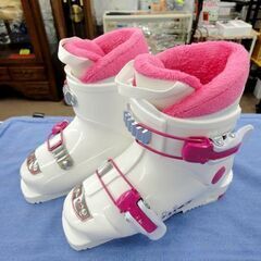 19.0㎝ ジュニア スキーブーツ ビッグホーン ホワイト×ピンク 子供用 キッズ C規格 西岡店  の画像