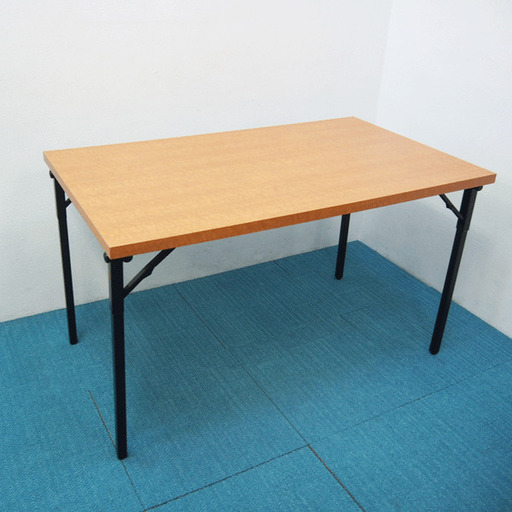 おりたたみダイニングテーブル 会議机などにも 幅120 奥行70 高さ70cm (KA32)