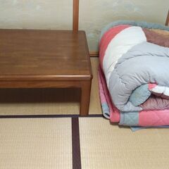 家具調炬燵 こたつ と 布団