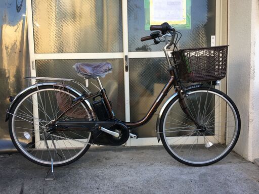 地域限定送料無料　パナソニック　ビビ　FX　12AH　新基準　子供乗せ　茶色　パスウィズ　アシスタ　神戸市　電動自転車