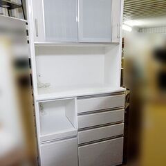 NITORI/ニトリ】キッチンボード 食器棚 カップボード ホワイト木目 家具