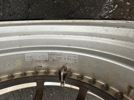 225/40R18 7.5j  SSRホイール　4本セット　