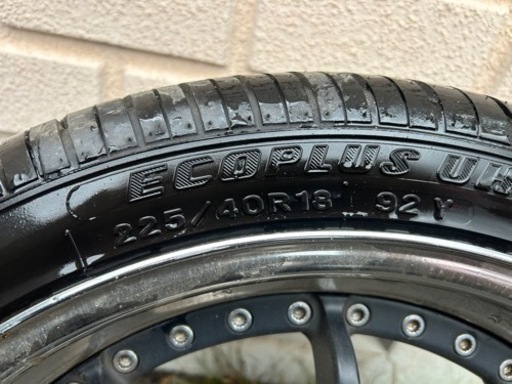 225/40R18 7.5j  SSRホイール　4本セット　