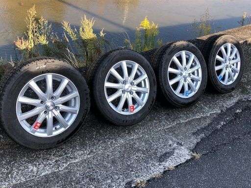 【期間限定11/28まで】2021年ブリザックVRX2スタッドレスタイヤ・ホイールセット185/60/15 8-9分山