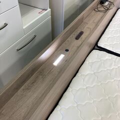 【リサイクルショップ　ピカソ　小松原】キングサイズご利用推奨 ロータイプシングルベッド 2台セット★8745★の画像