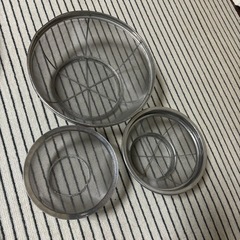 ザル　ステンレス　3個の画像