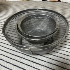 ザル　ステンレス　3個の画像