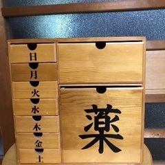 薬箱　民芸品