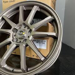新品 BLEST EuroSport Type SS-01 ブレスト ユーロスポーツ 18インチ 4本 7J5HPCD114.3+48 ブロンズ エスティマ等　(MHZ041)