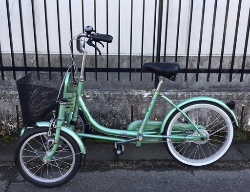 ＜整備・良品＞ブリヂストン・ミンナ三輪自転車・前二輪自転車・お掃除済ですぐ乗れます♪