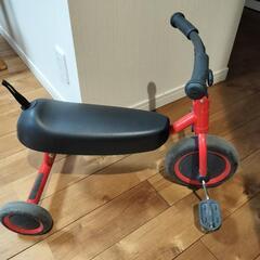 幼児用折りたたみ三輪車の画像