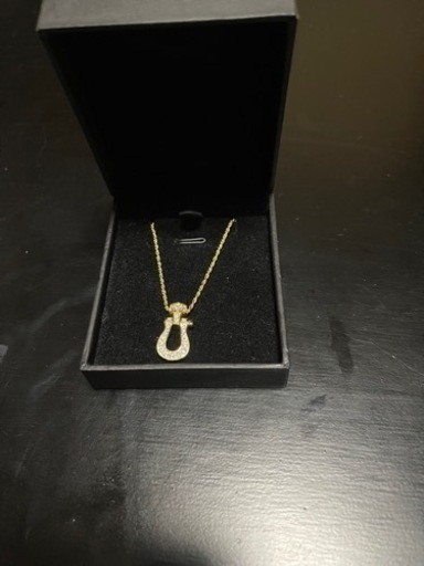 幸運をもたらすホースシューネックレス　シルバー925製　ゴールド