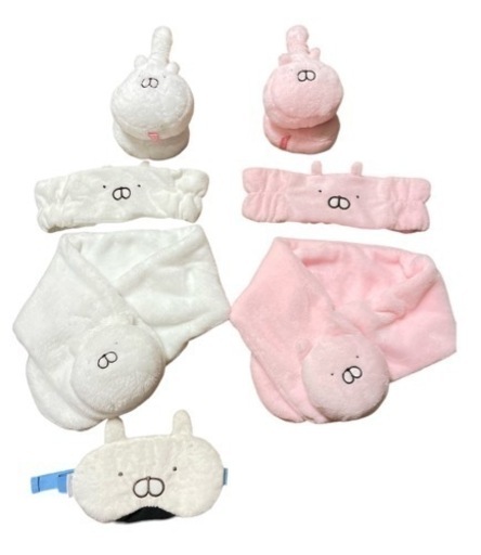 【超激レア】うさまる うさこ マフラー イヤーマフ アイマスク バンダナ