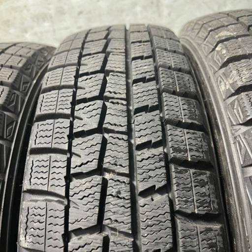 バリ山　DUNLOP ダンロップ　WM01 155/65R14 スタッドレス　タイヤ　2019年製　14インチ