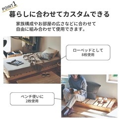 パレットベッドフレーム　7000円　すのこ