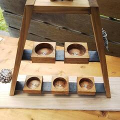 手作り木工雑貨　キャンドルホルダー