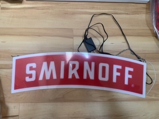 【美品/非売品】スミノフ　看板　ネオンサイン　電飾　バー　bar