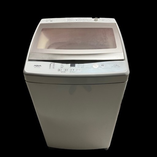 【ジ　1107-13】 AQUA アクア 7.0kg 簡易乾燥機能付き洗濯機 2019年製 AQW-GS70G