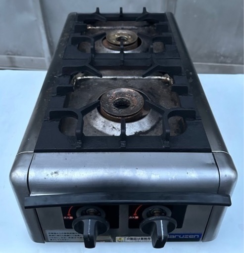 【動確済み】2018年製 業務用 マルゼン 縦型 卓上 二口コンロ M-822DC 都市ガス 卓上コンロ 幅300×奥540×高さ164(mm) 厨房機器 大阪