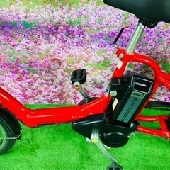 ❷5621子供乗せ電動アシスト自転車ブリヂストン 20インチ良好バッテリーの画像