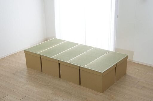 値下 防災 避難 畳 ベッド 段ボール シングル 約100×200cm 5連 約2ヶ月使用