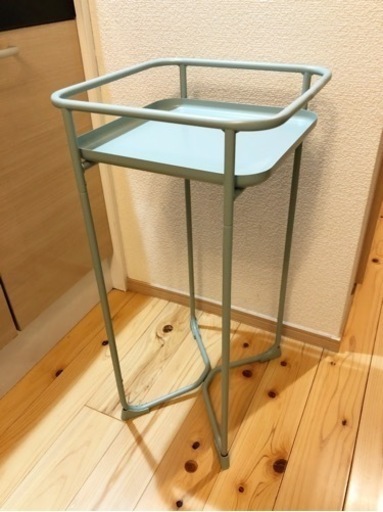 おしゃれなプランタースタンド　ターコイズブルー　フラワースタンド