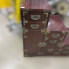 J3044 時代家具木製階段箪笥民芸家具 和モダン 店舗什器 民芸調家具