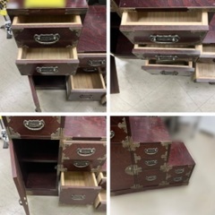 J3044 時代家具木製階段箪笥民芸家具 和モダン 店舗什器 民芸調家具