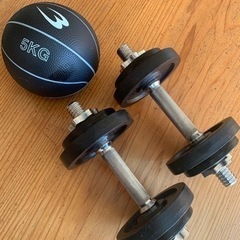 ダンベル2個&メディシンボール セットで