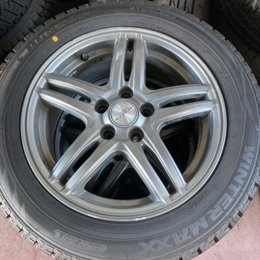 冬タイヤ、4本アルミセット、175/65R15、5穴、
