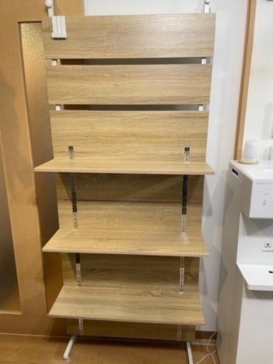 パーテーション 間仕切り つっぱり棚 突っ張り棚 突っ張り ラック 収納 壁面収納 おしゃれ ホワイト ナチュラル 木目調