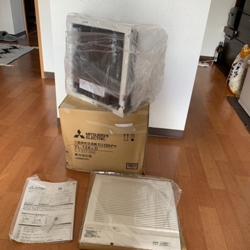 新品未使用　三菱 換気扇【VL-12K3-D】住宅用ロスナイ 寒冷地仕様 引きひもタイプ