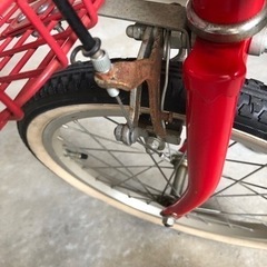 子供自転車　18インチ　赤の画像