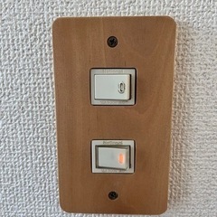 スイッチカバー 8個 木製 ナチュラル