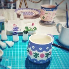 ポーリッシュポタリーの絵付け教室（フリーコース）