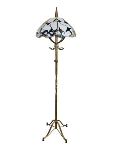 NO.1067 《お値下げ中!!》ステンドグラス コートハンガー ハンガースタンド