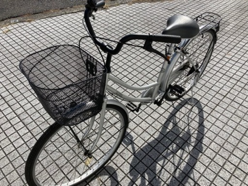 26インチ自転車】変速なしリヤタイヤ、チューブ、前カゴ新品❗️若林