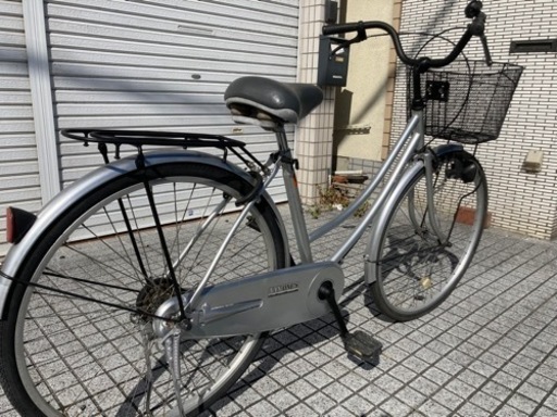 26インチ自転車】変速なしリヤタイヤ、チューブ、前カゴ新品❗️若林