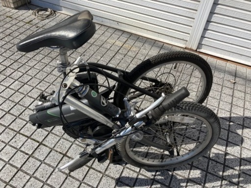 【折りたたみ電動自転車】OFF TIME パナソニック製　6段変速付　新品バッテリー❗️若林自転車　唐崎店　SALE中❗️