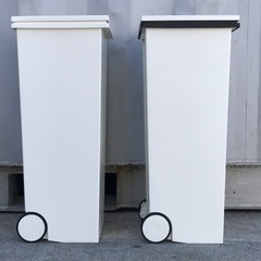 2個セット◇イワタニ◇クード◇ゴミ箱24L◇スクエア◇プッシュペール◇アイムディー◇ダストボックス◇プッシュ式◇キャスター付き◇分別◇キッチンリビング◇K962の画像