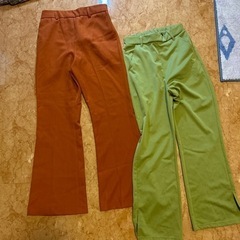 カラーフレアパンツおまとめ売り(♡)