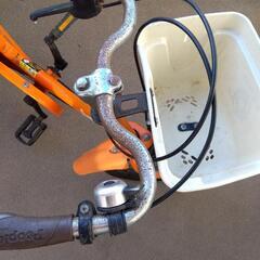 子供用　自転車　オレンジの画像