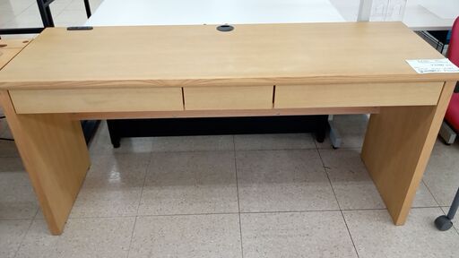 ★ジモティ割あり★  デスク ナチュラル H73.2×D50×W150 クリーニング済み TJ2756