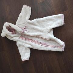 ジャンプスーツ　白　女の子　70　モコモコ　アウター