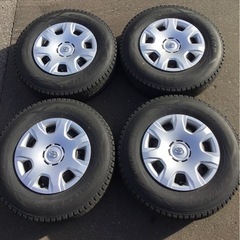 ハイエース純正 スチールホイール バリ溝 195/80R15 LT 4本セットの画像