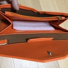 【新品未使用】オレンジ色　長財布の画像