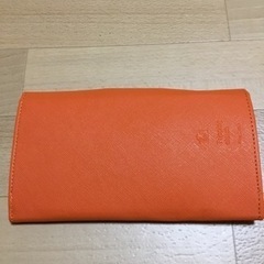 【新品未使用】オレンジ色　長財布の画像