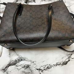 【⚠️再々値下げ】coach バック　（赤・焦茶）の画像