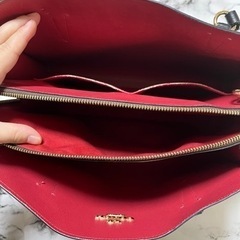【⚠️再々値下げ】coach バック　（赤・焦茶）の画像